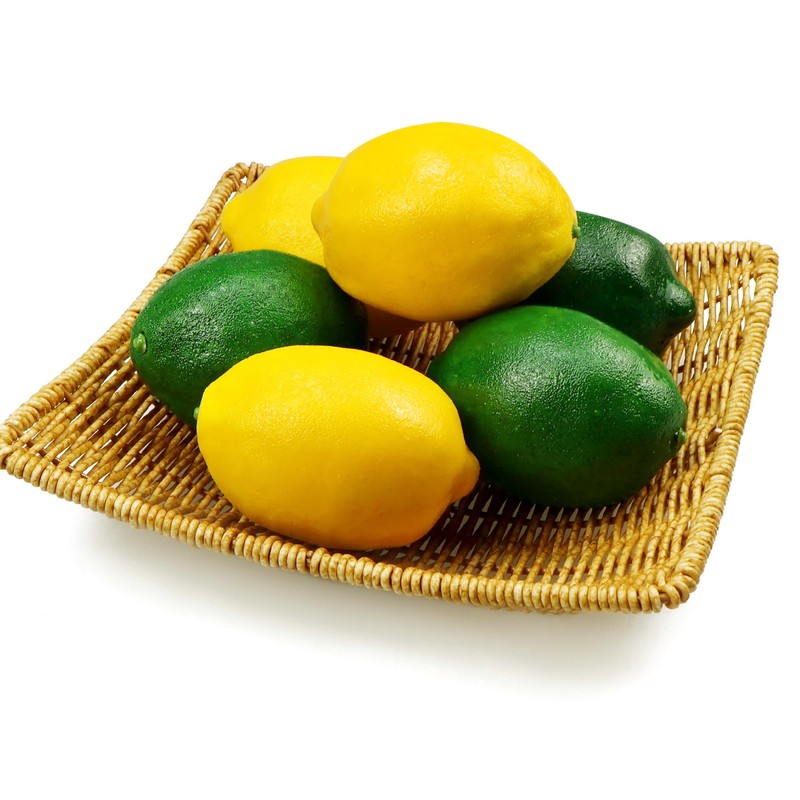 Artificial Lemon Simulation Lifelike Cituses Yellow Lemon & Green Lime