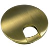 Electriduct 2-3/8" Metal Desk Grommet Two-Piece Design (Brushed Brass) |