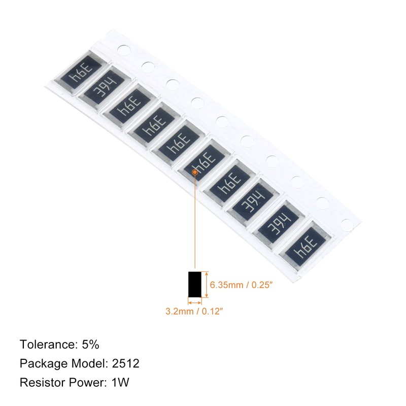 PATIKIL 2512 Surface Mount Device Resistor Kit 1 Set/330pcs 1R-1M