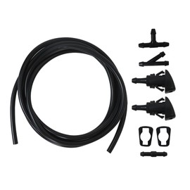 Car Windshield Washer Nozzles Kit Fluid Hose Connector Set Fit for RAM 1500/2500/3500 2011-2017,Replaces 4805742AB, 5116079AA, 5113049AA, 5303833AA, 55077460AA, 5160308AA