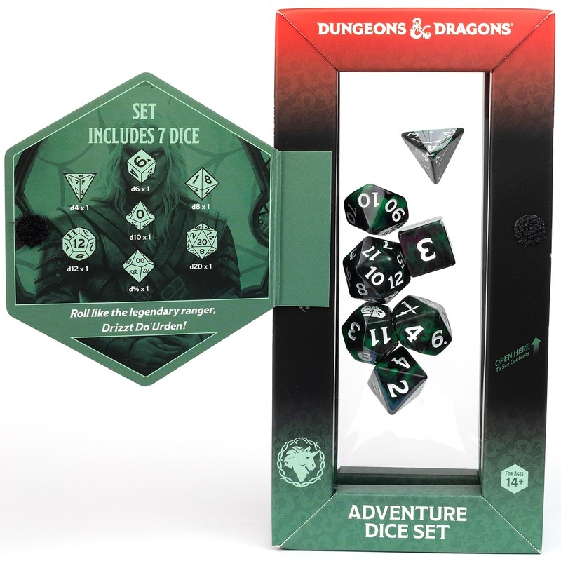 D&D Adventure Dice (Legend of Drizzt)