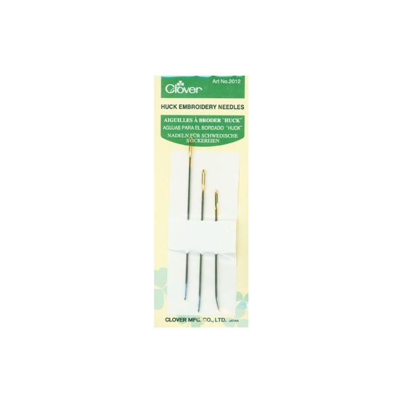 Clover Huck Embroidery Needles (3 Pack)