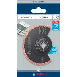 Bosch 1x PRO Multi Material ACZ 85 RT3 Multitool Blade (for Mortar, Aerated Concrete, Ø 85 mm, Professional Accessory Multitool)