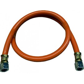 Gas Hose 2 x 1/4 Inch Left (40 cm) Standard (PVC) with Print 2017 (for External Thread Dimensions with Approx. 12-13 mm)