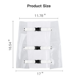 SeeFDENT Protector de plástico lavable para silla dental, protector de unidad clínica transparente a prueba de polvo