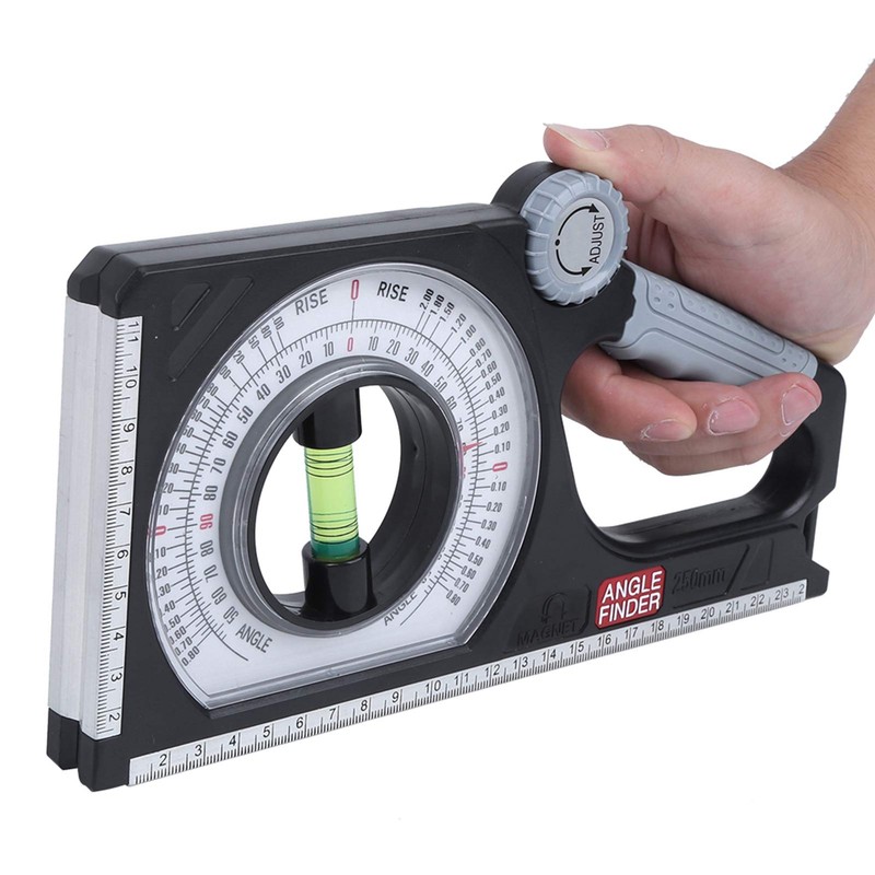 FTVOGUE Protractor, magnetic inclinometer, universal protractor, professional inclinometer, angle level,