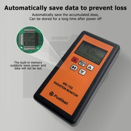 Nuclear Radiation Detector, Handheld Radiation Detector X, Y and Hard Beta Ray Detection, Portable Geiger Counter, Professional EMF Meter Nuclear Radioactive Tester with LCD Display (NR-750)