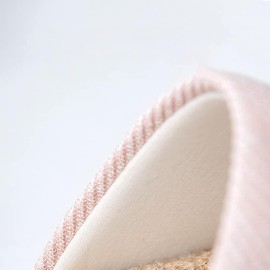 AioTio Cosy Linen Indoor Slippers - Breathable and Comfortable Slippers, coffee