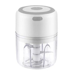 Magik 1-2 Pc 8.45oz/250ml Electri Mini Garlic Chopper Food Garlic Mincer Vegetable (White, 1 Pack)