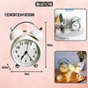 Charmoon Alarm Clock, Analog Loud Loud Bell Type, Continuous Second