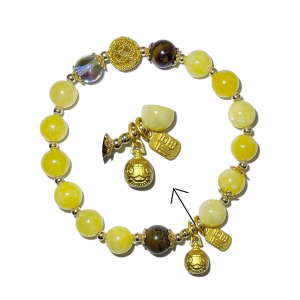 Kairo Xenostra Daoist Blessed Citrine Wealth Bracelet for Women -