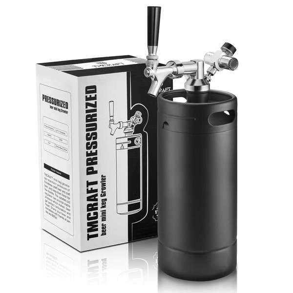 TMCRAFT TMCRAFT 128oz Growler Tap System, Pressurized Stainless Steel Mini