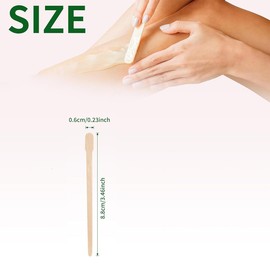200pcs Wooden Wax Sticks - Disposable Wooden Waxing Spatulas - Small Sizes Eyebrow Waxing Applicator Spatulas for Facial/Lip Hair Removal,Eyebrow Wax Sticks Wax Applicator,Wooden Wax Spatulas Kit
