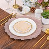50Pcs Rose Gold Charger Plates Round 13inch, Reef Plate Chargers