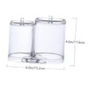 Ciieeo Multifunctional Cotton Pad and Swab Storage Box Lid Organizer