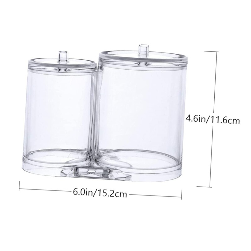 Ciieeo Multifunctional Cotton Pad and Swab Storage Box Lid Organizer