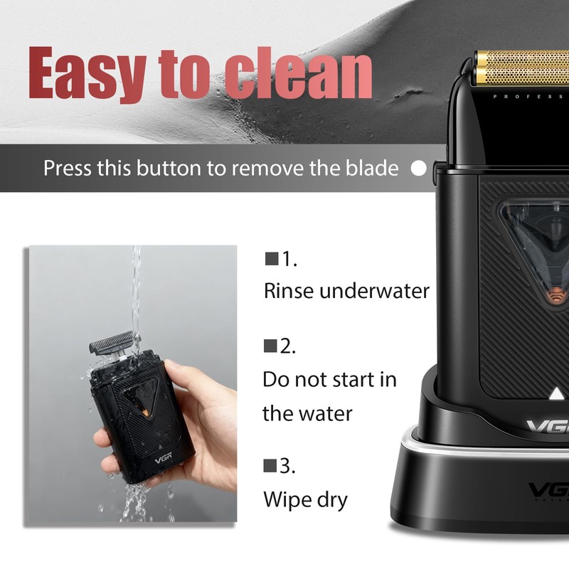 334 Foil Shaver for Bald Head with 10000 RPM Charging