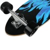 Krown Blue Flame Complete Longboard Skateboard