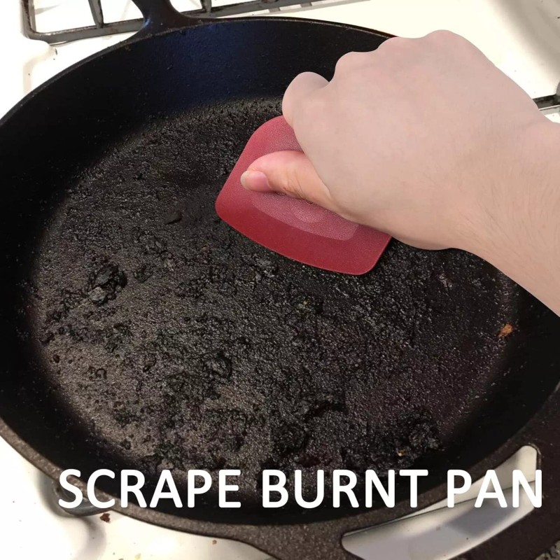 Kitchen Pan Scraper Dish Scraper Food Scraper Tool Plastic Pot