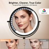 Professional 9" Lighted Makeup Mirror with 1X/10X HD Magnification –