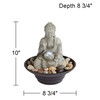 Sitting Buddha 10" High Small Zen Asian Indoor Outdoor Decor