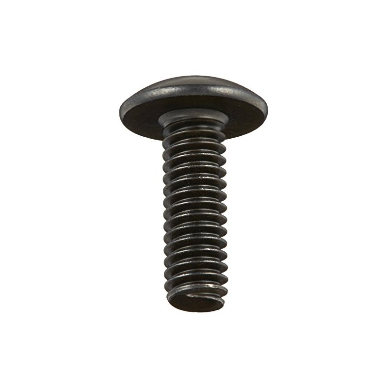 Small Parts 0808MPTB Steel Truss Head Machine Screw, Black Oxide