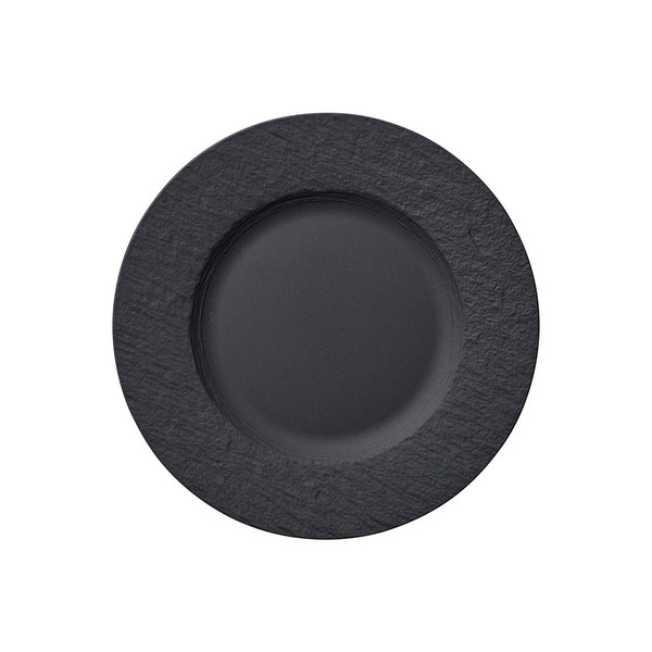 Villeroy & Boch Manufacture Rock Salad Plate, 8.5 in, Premium Porcelain, Gray
