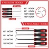 KEZE 15 Pcs Carbon Steel Precision Pick & Hook Set