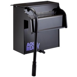 AquaReady Aquarium Power Filter, Customizeable Media Basket, Refugium Light Window, Ultra Quiet Low Profile Design, Includes Media Basket