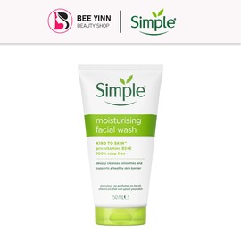Simple 100% Original - Simple Kind to Skin Moisturising Face Wash 150ml (Normal to Dry Skin)