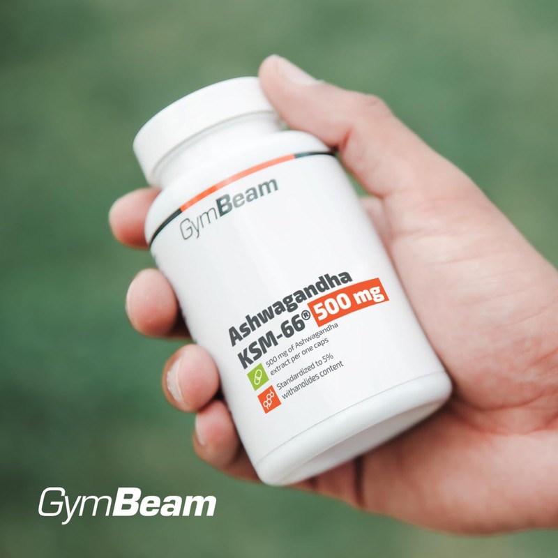 GymBeam Ashwagandha KSM-66 Capsules - Effective Plant Extract, Indian Ginseng,