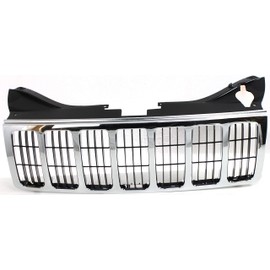 Garage-Pro Grille Assembly Compatible with 2005-2007 Jeep Grand Cherokee Chrome Shell and Insert