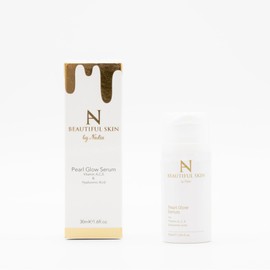 Beautiful Skin Pearl Glow Serum - Serum With Hyaluronic Acid and Vitamins A, C & E Face Serum for Women - Face Serum for Women - Helps Skin Elasticity and Wrinkles - Skincare By Nadia