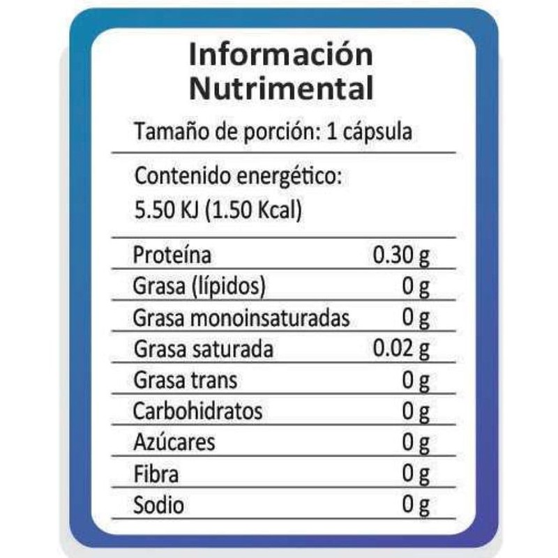 Metacaps Alga Espirulina Azul 180 Capsulas