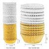 Elcoho 600 Pieces 1.25 Inch Mini Foil Metallic Cupcake Liners
