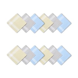 Men's Handkerchiefs, Cotton Handkerchiefs Set, Traditional Handkerchiefs Fabric, Pack of 12, multicoloured