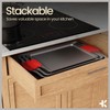 BAKKENMASTER 18-Piece Kitchen Oven Baking Set: Nonstick Gray Marble Coating,