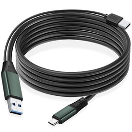 Kumiho 15Ft Link Cable for PC VR Compatible with Oculus/Quest 3S/3/2/1/Pro,Pico 4/Ultra Accessories and SteamVR, High Speed PC Data Transfer，USB 3.0 A to USB C Cable for VR Headset
