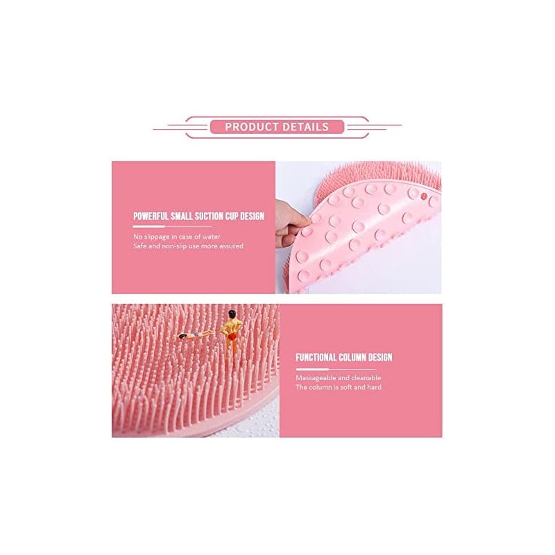 Alfombrilla de silicona exfoliante para pies y espalda, versión mejorada