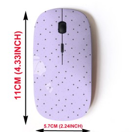 2.4G Wireless Mouse with Cute Pattern Design for All Laptops and Desktops with Nano Receiver - epeatable Stars