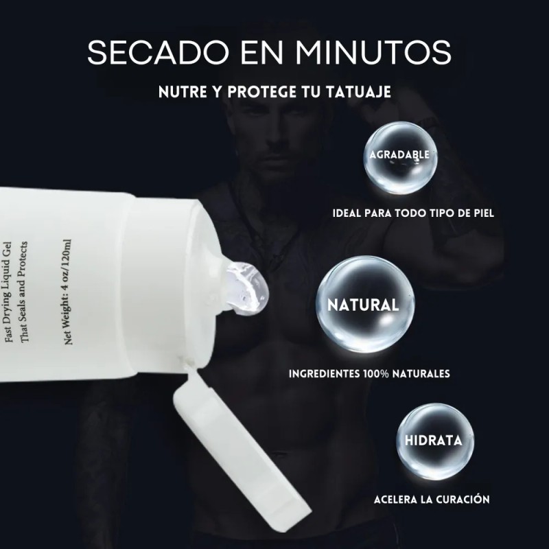 Parche Líquido De Curación Para Tatuaje Ink Dragon 120ml