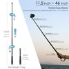 YALLSAME 46" Waterproof Selfie Stick for GoPro Insta360 DJI Action