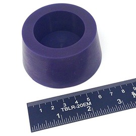 (1) 2 7/16" x 3" #13.5 High Temp Silicone Rubber Tapered Stopper Plug Powder Coating Paint Masking
