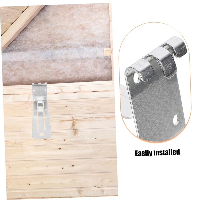 TEHAUX 2pcs Punch Wall Hooks for Vinyl Siding Photo Holder