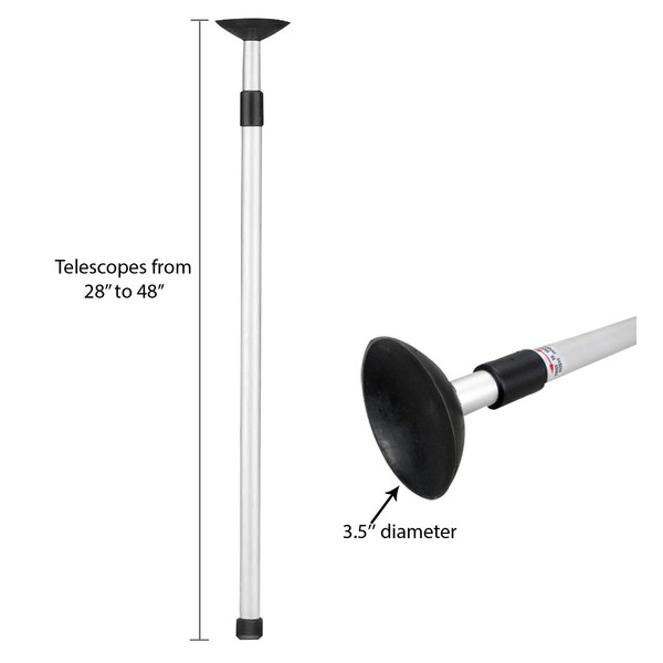 Pactrade Marine Boat Telescoping Cover Support Pole Anodized Aluminium Tube