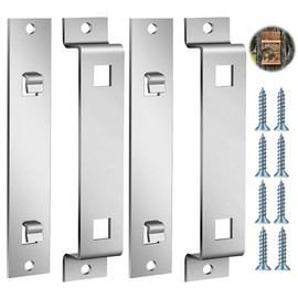 Wanfoou 2 Sets Metal Bird Feeder Bracket for Hanging Outside Birdhouse, Bird House Brackets, Steel Bird House Mounting Bracket with Screws and Drywall Anchors