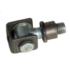 UHRIG Adjustable Gate Hinge M14 – Short Hinge Strap Made of High-Quality Steel – Partially Galvanised – Adjustable Gate Fitting with Weld Nut – M14