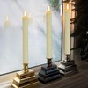 GenSwin Flameless Taper Candles with Remote Timer, 6Pcs Drip Wax