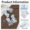 8pcs Sliding Closet Door Roller Hardware Kit, Top Hung Bypass