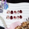 TENPAL Handmade Press on Nails Wine Red Nails Press Ons